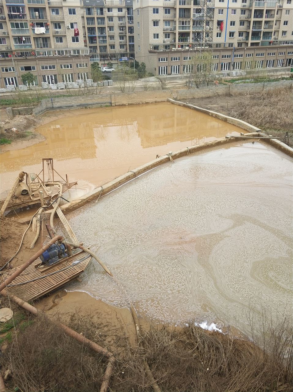 东升镇沉淀池淤泥清理-厂区废水池淤泥清淤